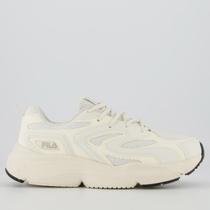 Tenis Fila Buzzard Bold Branco e Bege Tenis Fila Buzzard Bold Branco e Bege