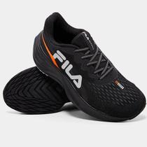 Tênis Fila Comet 2 Masculino - Preto e Laranja Tênis Fila Comet 2 Masculino - Preto e Laranja