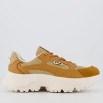 Tenis Fila Destroyer Feminino Marrom e Bege Tenis Fila Destroyer Feminino Marrom e Bege