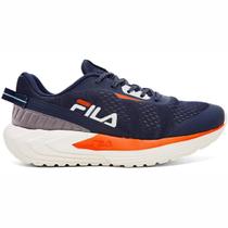 Tênis Fila Diffusion Masculino Azul Laranja Treino Academia