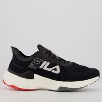 Tenis Fila Float Knit Preto e Prata