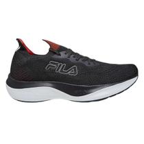 Tenis fila go trainer masculino-preto/branco/vermelho