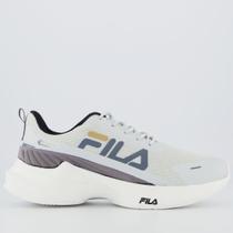 Tenis Fila Progress Lite Cinza e Grafite Tenis Fila Progress Lite Cinza e Grafite