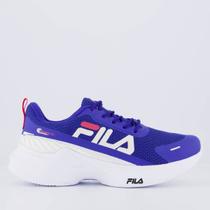 Tênis Fila Progress Lite Feminino Azul e Branco Tênis Fila Progress Lite Feminino Azul e Branco