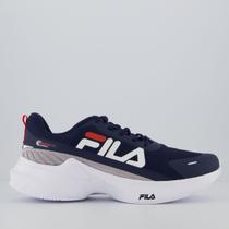 Tenis Fila Progress Lite Marinho e Branco Tenis Fila Progress Lite Marinho e Branco