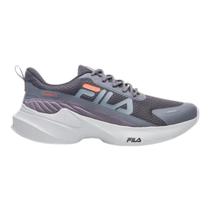 Tênis Fila Progress Lite Masculino - Grafite/Grafite/Laranja Tênis Fila Progress Lite Masculino - Grafite/Grafite/Laranja