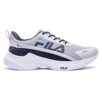 Tenis fila progress lite masculino-prata/preto/azul