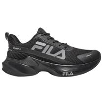 Tenis fila progress lite masculino preto grafite cinza