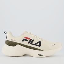 Tenis Fila Progress Lite Off-White e Verde Tenis Fila Progress Lite Off-White e Verde