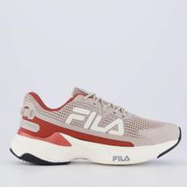 Tênis Fila Recovery Feminino Bege e Bordô Tênis Fila Recovery Feminino Bege e Bordô
