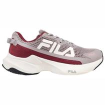 Tênis Fila Recovery Feminino Cinza Vinho Corrida Treinos Tênis Fila Recovery Feminino Cinza Vinho Corrida Treinos