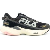 Tênis Fila Recovery Feminino Preto Cinza Dourado