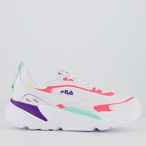 Tênis Fila RT-Low Feminino Branco e Rosa