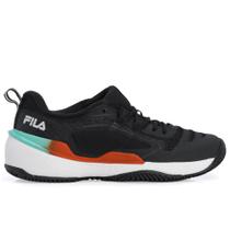 Tênis Fila Winner - Clay - Saibro - Preto Azul e Laranja Tênis Fila Winner - Clay - Saibro - Preto Azul e Laranja