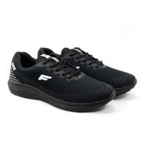 tenis FIT BLACK esportivo uso diario leve e macio mega