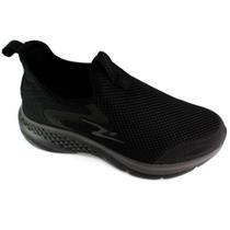 Tênis Fit Calce Fácil Preto Chumbo 8432F