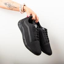 Tênis Fit Masculino Todo Preto Militar Adulto