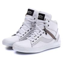 Tênis Fitness Feminino Botinha Treino Academia Couro com Zíper - Pettinari Tênis Fitness Feminino Botinha Treino Academia Couro com Zíper - Pettinari