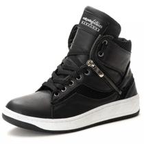 Tenis Fitness Feminino Couro Cano Curto Academia Treinos Sola Leve com Cadarço Estilo e Conforto Tenis Fitness Feminino Couro Cano Curto Academia Treinos Sola Leve com Cadarço Estilo e Conforto