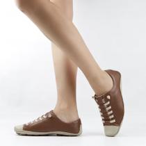 Tênis Flat Couro Conforto Tênis Flat Couro Conforto