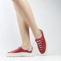 Tênis Flat Couro Conforto Tênis Flat Couro Conforto