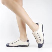 Tênis Flat Couro Conforto