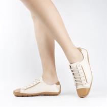 Tênis Flat Couro Conforto Tênis Flat Couro Conforto