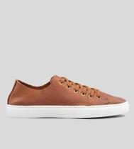 Tênis Flatform Casual CBK Couro Marrom