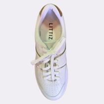 Tênis FlatForm Clássico Branco Couro Tênis FlatForm Clássico Branco Couro