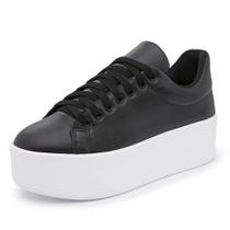 Tenis Flatform Conforto Casual Ec Shoes Liso Tenis Flatform Conforto Casual Ec Shoes Liso