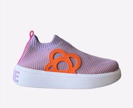 Tênis Flatform Petite Jolie Knit Feminino Cor Lilás