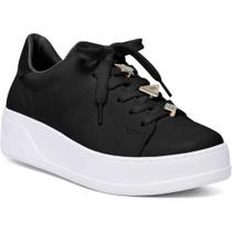Tênis Flatform Tendência Strass Moda 23-1502 Via Marte