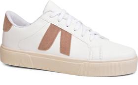 Tênis Florence Casual Branco Gold Litgh 168P2658