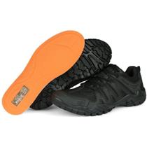 Tênis Force Militar Mod. Storm Ripstop Preto e PU Esporte Caminhada Calçados Adulto : 40