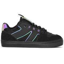 Tenis freeday skate nostal preto/refletivo/preto