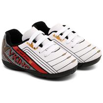 Tênis Futsal Bebê Vking Branco Vermelho do 18 ao 25 Tênis Futsal Bebê Vking Branco Vermelho do 18 ao 25