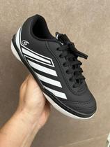 Tênis Futsal Carreiro Preto/Branco Ref: CR017 Tênis Futsal Carreiro Preto/Branco Ref: CR017