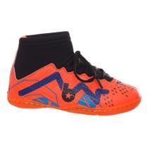 Tênis Futsal Infantil Cano Alto Chuteira Quadra Laranja com Solado Costurado 28 ao 33 Tênis Futsal Infantil Cano Alto Chuteira Quadra Laranja com Solado Costurado 28 ao 33