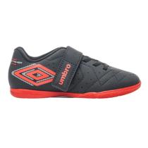 Tênis Futsal Umbro Neo Striker Infantil Preto Vermelho