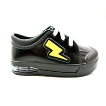 Tênis Giovana Infantil Baby Menina/Menino Rosa/Preto Com LED Que Pisca - Ref 1616 Tênis Giovana Infantil Baby Menina/Menino Rosa/Preto Com LED Que Pisca - Ref 1616