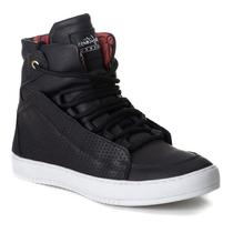Tênis Hardcore Cano Alto Feminino Academia Sola Reta Em Couro