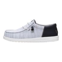 Tênis HEYDUDE Wally Funk Branco e Preto Leve com Mesh Tênis HEYDUDE Wally Funk Branco e Preto Leve com Mesh