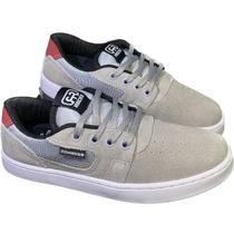 Tenis Hocks De La Calle Grey/Rubro