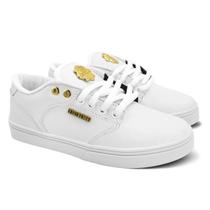 Tenis hocks montreal - branco gold