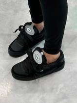 Tênis Hocks Puff Black Refletivo Fat Lace