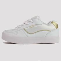 Tênis Hocks Puff - Goldie (Branco/Dourado)
