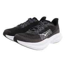 Tênis HOKA Mach 6 feminino preto/branco têxtil 9,5 EUA Tênis HOKA Mach 6 feminino preto/branco têxtil 9,5 EUA
