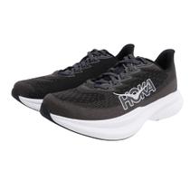 Tênis HOKA Mach 6 para homens em tecido preto/branco tamanho 9 Tênis HOKA Mach 6 para homens em tecido preto/branco tamanho 9
