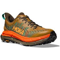 Tênis Hoka Mafate Speed 4 New Caqui-Laranja-Cinza