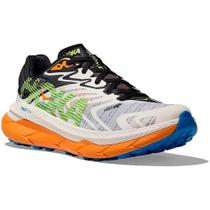 Tenis Hoka Tecton X 2 Preto-Branco-Laranja